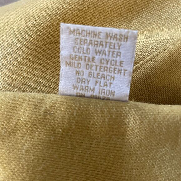 Set Of 6 XOCHI Yellow Gold Fall Autumn  19 X‎ 14 Placemats Paisley Floral - Picture 6 of 6